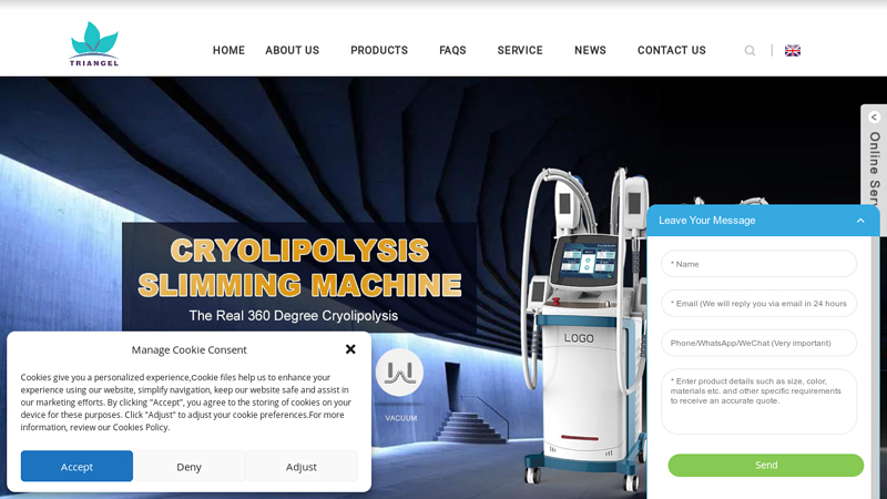 980 1470nm Diode Laser Machine, Liposuction Laser Machine, 980Class IV Therapy Laser - TRIANGEL