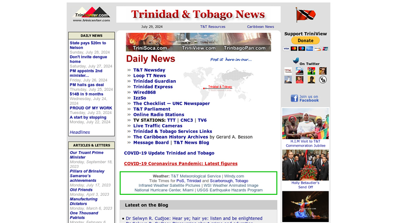 TRINIDAD AND TOBAGO NEWS : Trinidad and Tobago News, Views, Cultural Events and Newspapers