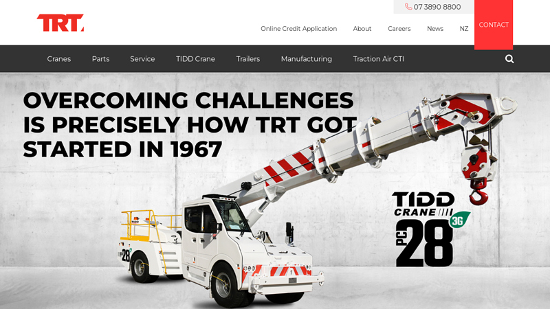TRT Australia: Cranes | Crane Service & Parts | Trailer Manufacturer