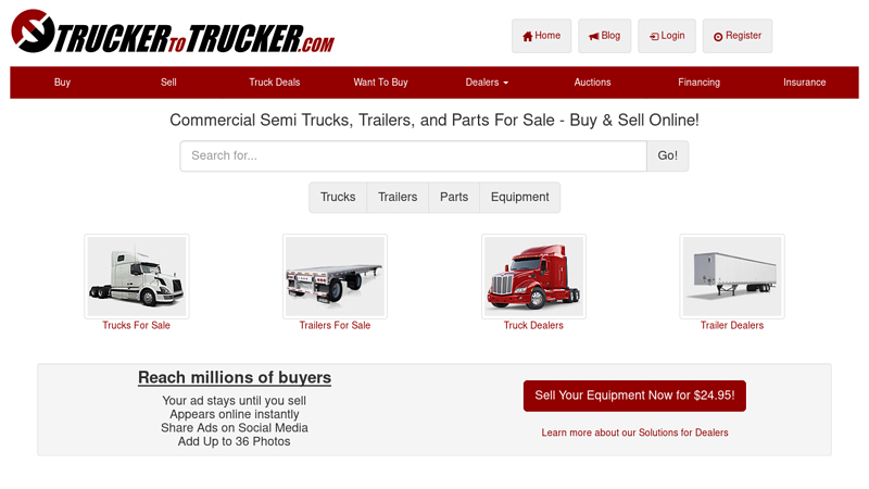 New and Used Trucks for Sale, Buy and Sell Semi Trucks, Trailers, Parts and more