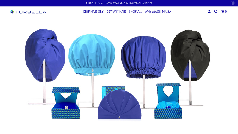 TURBELLA The Best Shower Caps, Hair Towel Turbans and Microfiber Wraps