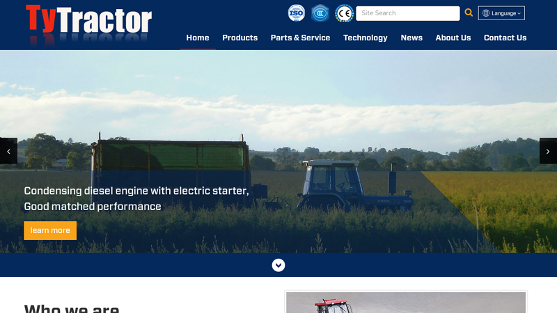 China Tractors For Sale, TY Tractor Factory, Walking Tractor Supplier