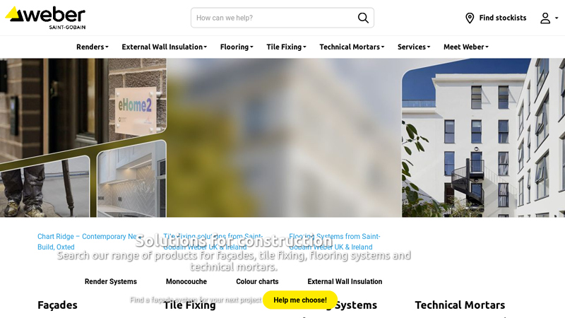 Weber UK | Coloured Renders and Construction Products | Weber UK