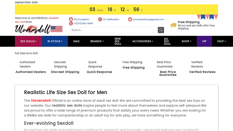 Realistic Sex Doll for Sale - Lifelike TPE Silicone Real Sexdoll