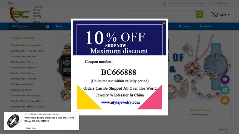 BaiChuan wholesale good quality jewelry Stainless steel jewelry Wholesale joyeria stainless steel al por mayor joyeria acero inoxidable mayoreo chines