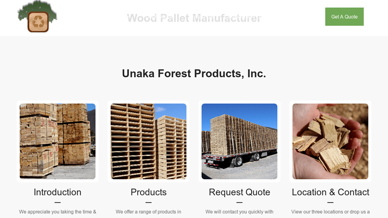 Wood Pallet Manufacturer Company | Unaka Forest Products