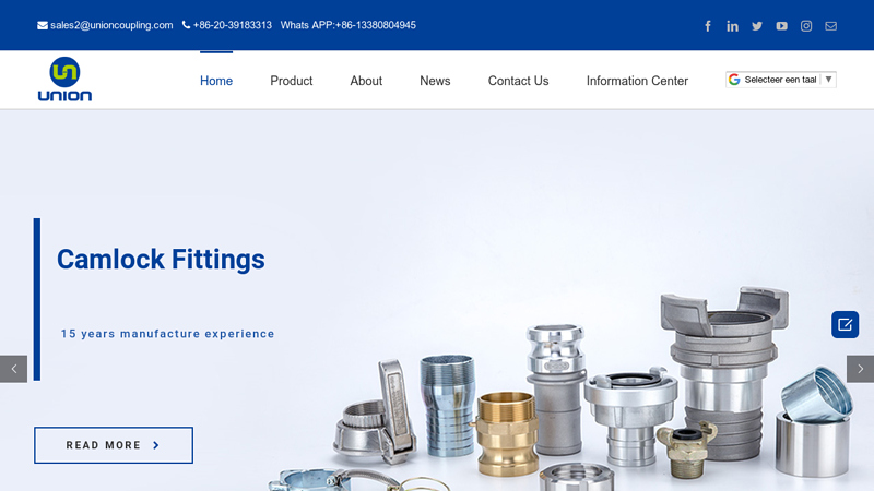 Leading Camlock Fittings Manufacturer - Cam And Groove Fittings - Union