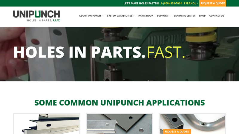 C-Frame Punching Units & Tooling | UniPunch Products