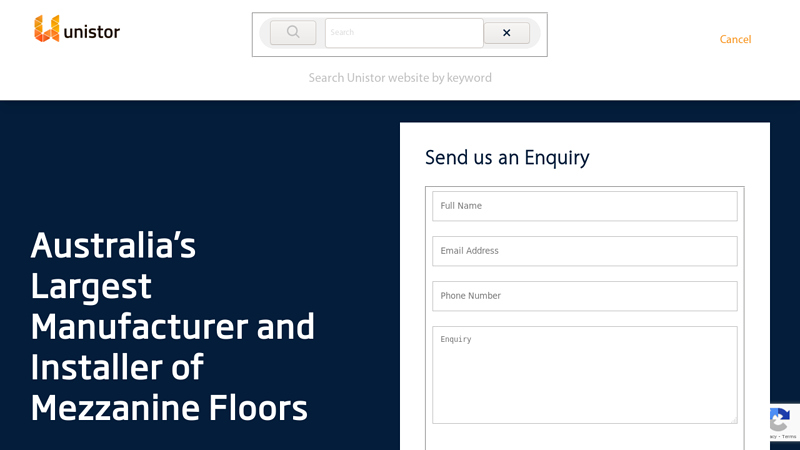 Mezzanine Floor Manufacturer in Australia - Unistor