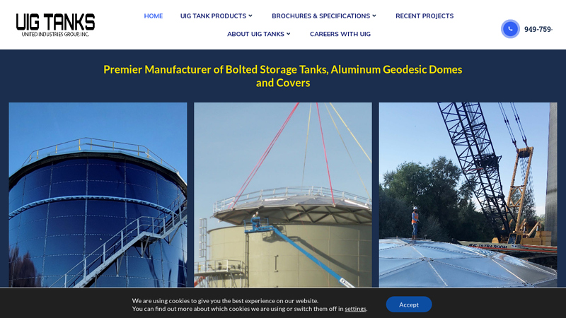 UIG Bolted Tanks and Aluminum Domes