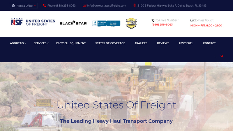 United States of Freight | Freight Hauling & Logistics Company