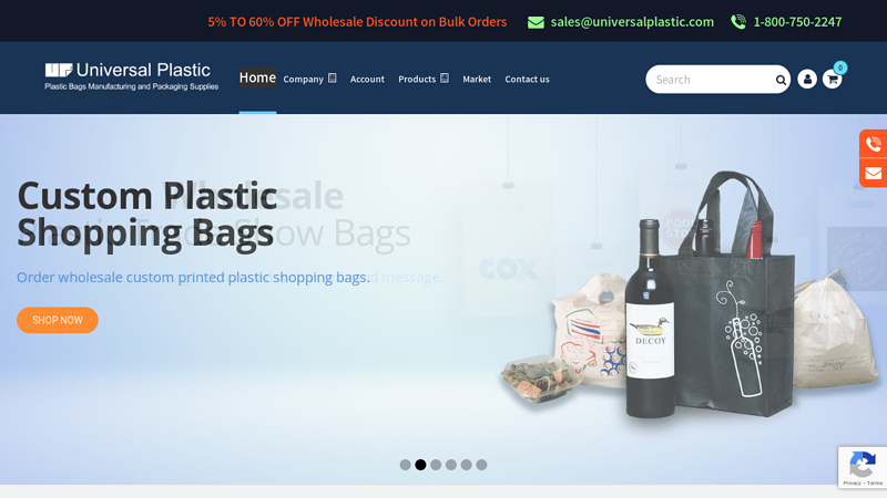 Wholesale Plastic Bags Supplier & Manufacturer | Universal Plastic