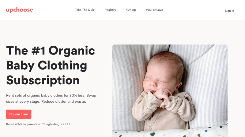 Organic Baby Clothes Subscription - Free Shipping | UpChoose