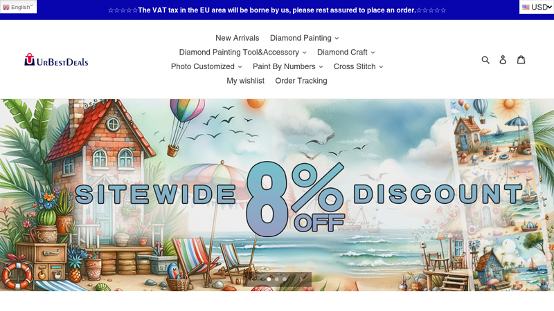 Creative crafts including diamond painting,paint by numbers,embroidery C Urbestdeals
