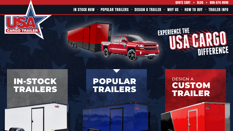 Enclosed Trailer Manufacturer & Dealer | USA Cargo Trailer