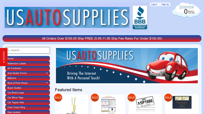 US AUTO SUPPLIES | Car Dealership Supplies | US Auto Supplies