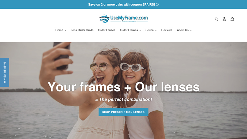 Prescription Eyeglasses and Scuba Masks C UseMyFrame
