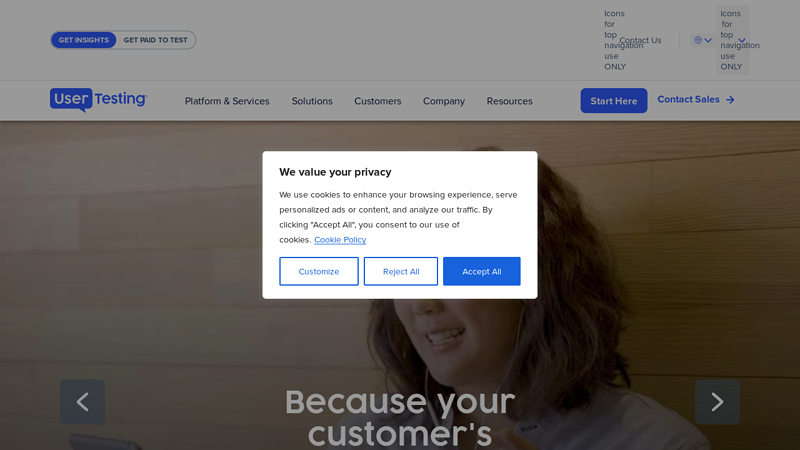 UserTesting Human Insight Platform | Improve Customer Experience (CX)