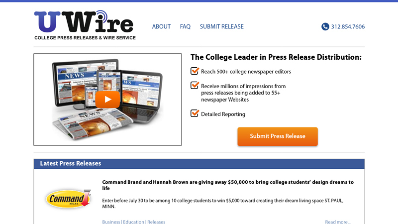 College Press Releases and University Wire Service | UWire