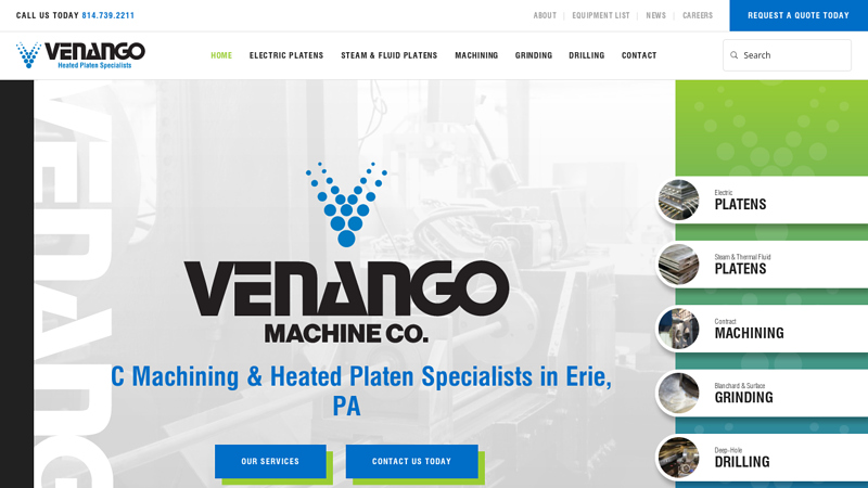 CNC Machining, Heated Platens & Drilling Machines | Erie, PA