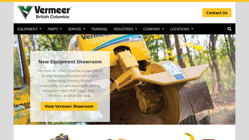 Dealer of Wood Chippers, Trommels, Grinders, Drills and More - Vermeer BC