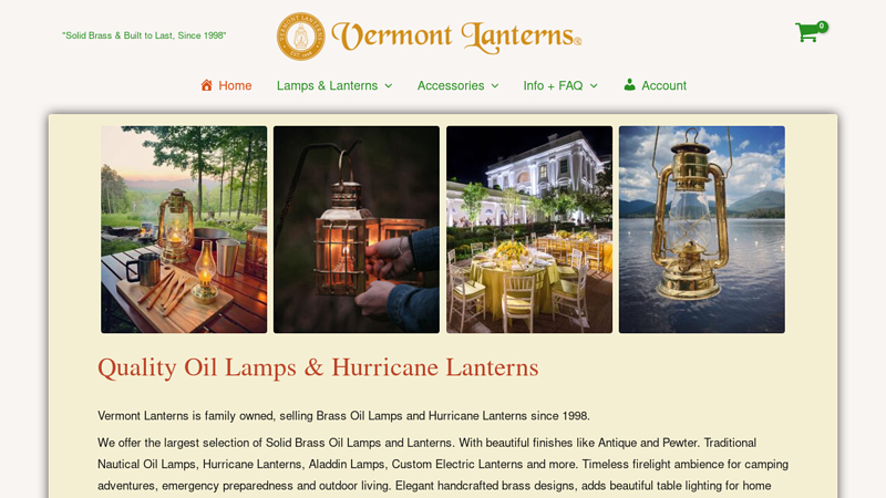 Oil Lamps & Hurricane Lanterns | Free Shipping Over $99 | Vermont Lanterns