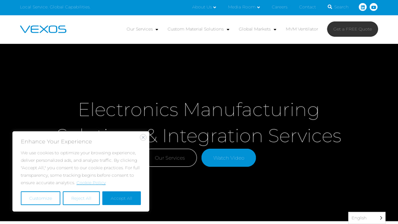 Electronics Manufacturing Solutions & Integration Services - VEXOS