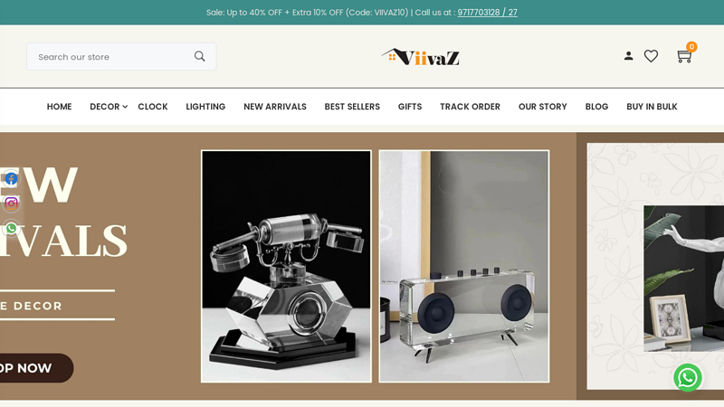 Luxury Home Decor Online India | Buy Exquisite Decor Items - Viivaz C VIIVAZ