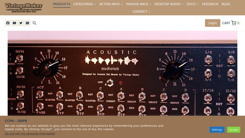 Analog Summing Mixer - Studio Monitor Controller - Vintage Maker