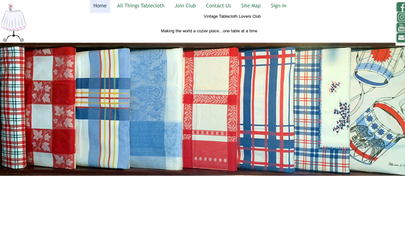 The Vintage Tablecloth Lovers Club Table Cloth Collectors VTLC