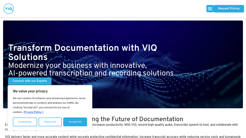 VIQ Solutions ? Speech-to-Text Transcription & Recording Services