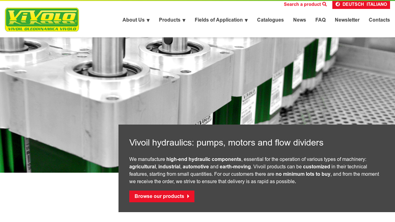 Hydraulic Flow Dividers, Pumps, Motors ? Vivoil (Bologna, Italy)