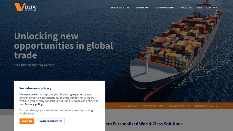 Volta Shipping: Comprehensive Global Shipping Solutions