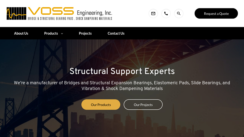 Structural Pads and Slide Bearings - Lincolnwood, IL - Voss Engineering