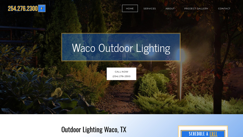 Outdoor Lighting, Motion Sensing, Christmas Lights, Waco, TX