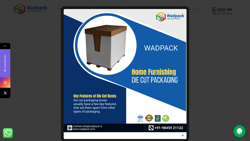 Corrugated Box Manufacturers | Packaging Solutions Provider | Wadpack