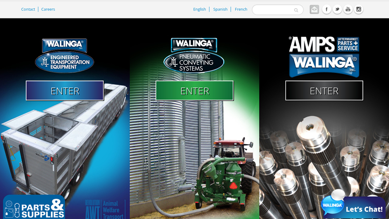 Walinga | Home Manufacturer of Feed, Grain and Fertilizer Transportation Equipment, Animal Welfare Transport, straight truck and trailer bodies, Agricultural and Industrial Pneumatic Conveying Systems