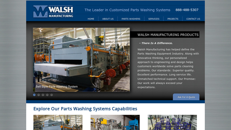 Industrial Parts Washing Systems - Machine Design & Fabrication | Walsh Manufacturing