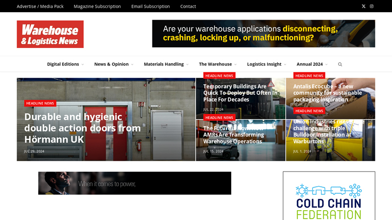 Warehouse & Logistics News - Always First With The News!