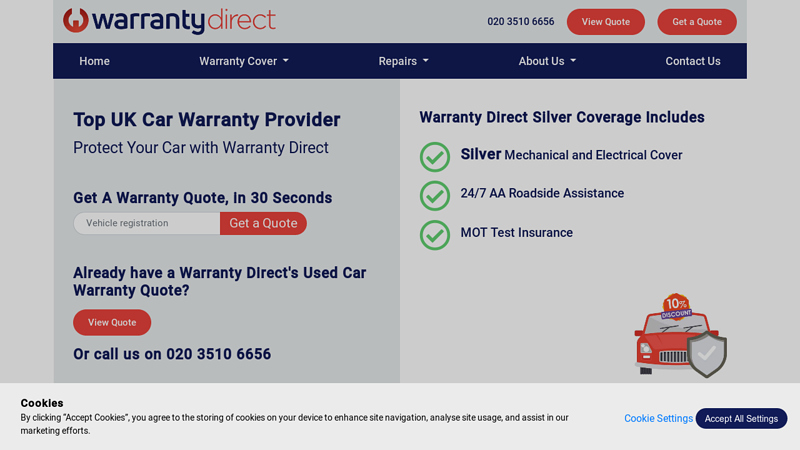 Car Warranty in UK | Get a Quote From Warranty Direct