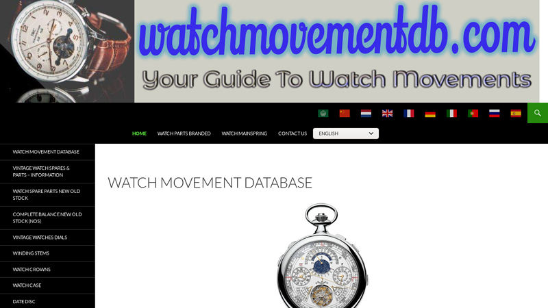 Watch information, Watch Spares & parts for sale - watchsparesparts.com