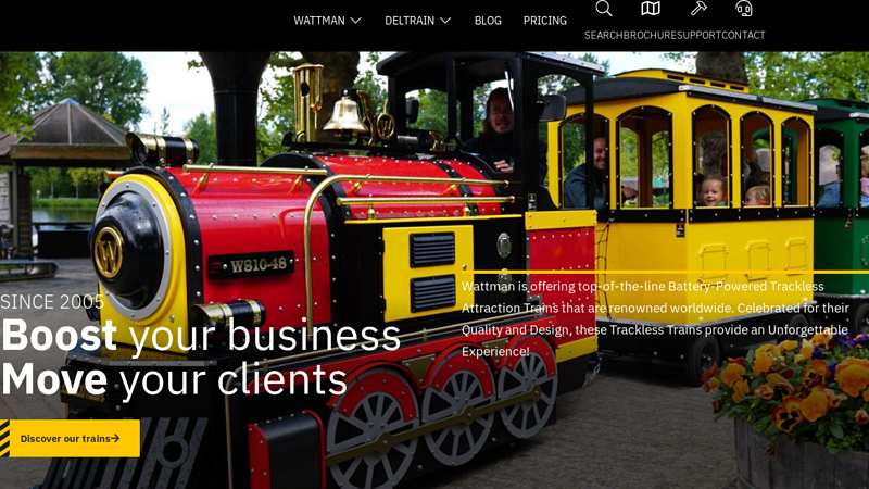 Home - Highest Quality Trackless Trains & MiniShuttles - Wattman World