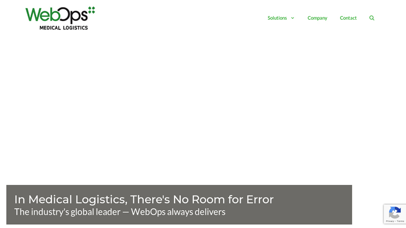 Home | WebOps Medical Logistics