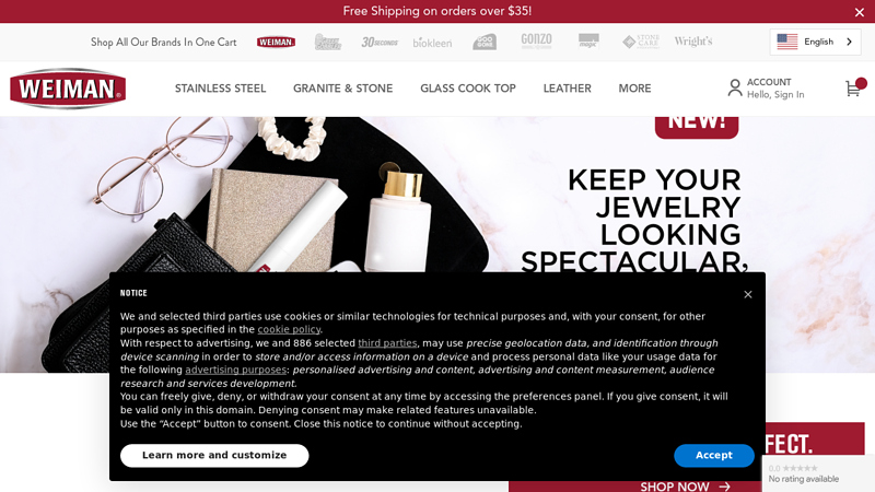 Weiman Products, Clean and Care for Each of Your Surfaces