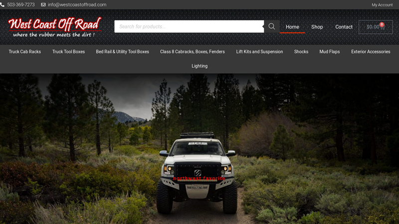 West Coast Off Road | Off-Road Accessories - Cabracks, Lift Kits, Winches, Lighting, Mud Flaps, Shocks and More