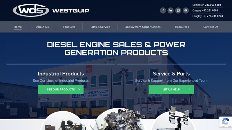 Diesel Engine Sales - Westquip is Canada