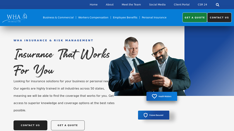 Comprehensive Insurance Solutions | WHA Insurance