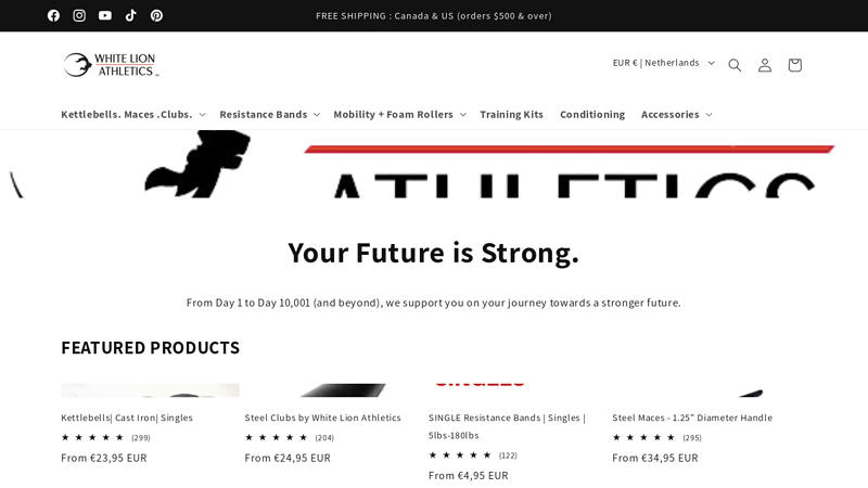 White Lion Athletics - Your Fitness Equipment Company