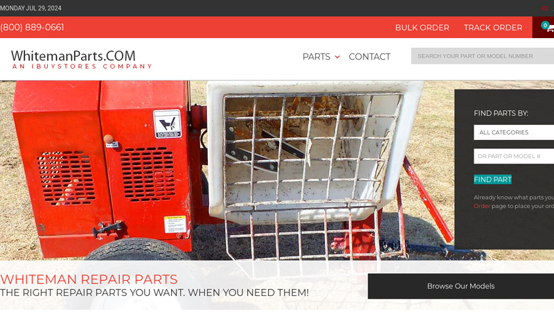 Whiteman Concrete Mortar Mixer Parts | Screed Trowels