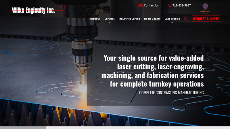 Full Service Contract Manufacturing, CNC Laser Cutting & Machining